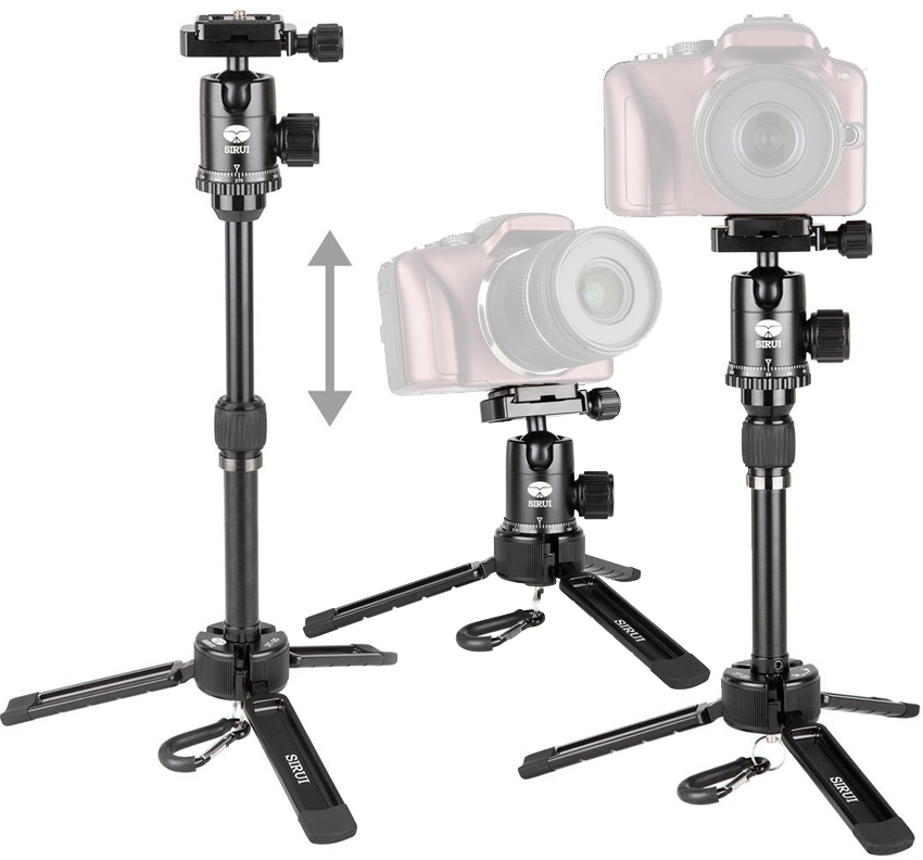 Sirui Table Top Mini Tripod Ball Head Kit Aluminum/Magnesium Black
